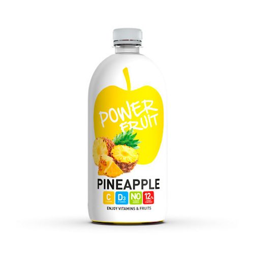 Băutura Power Fruit cu aromă de ananas, cu vitamina C și vitamina D, 750 ml.