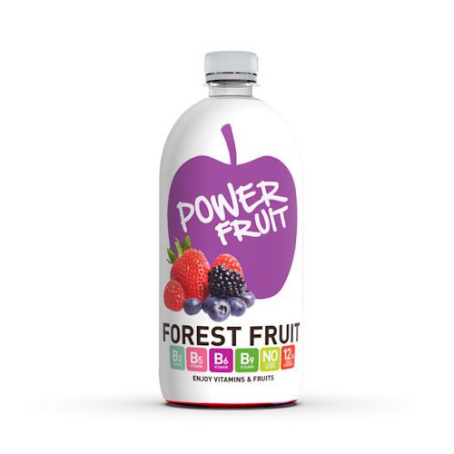 Băutura Power Fruit cu aromă de fructe de pădure și complex de vitamine B, 750 ml.