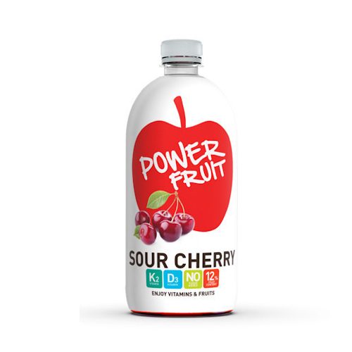 Comandă: Băutură Power Fruit cu aromă de cireșe, cu vitaminele K și D, 750 ml.