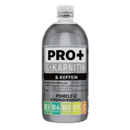 Pro+ L-Karnitin+Cafeină, băutură cu aromă de grapefruit, 750 ml