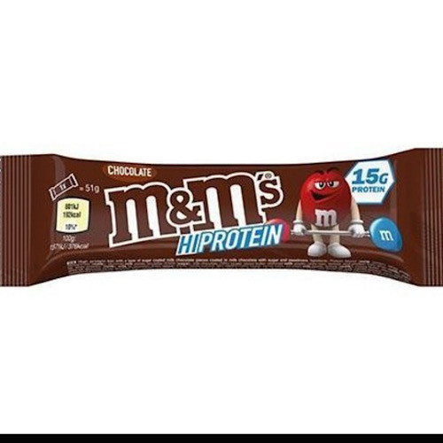 Batoane proteice cu ciocolată M&M's, 51g